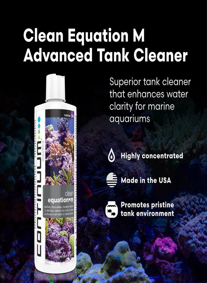 Continuum Aquatics Clean Equation M - Marine Aquarium Cleaner & Clarifier - Clears Water, Loosens Debris, Supports Reef & Fish Health, Advanced Formula 500 ml - Image 2